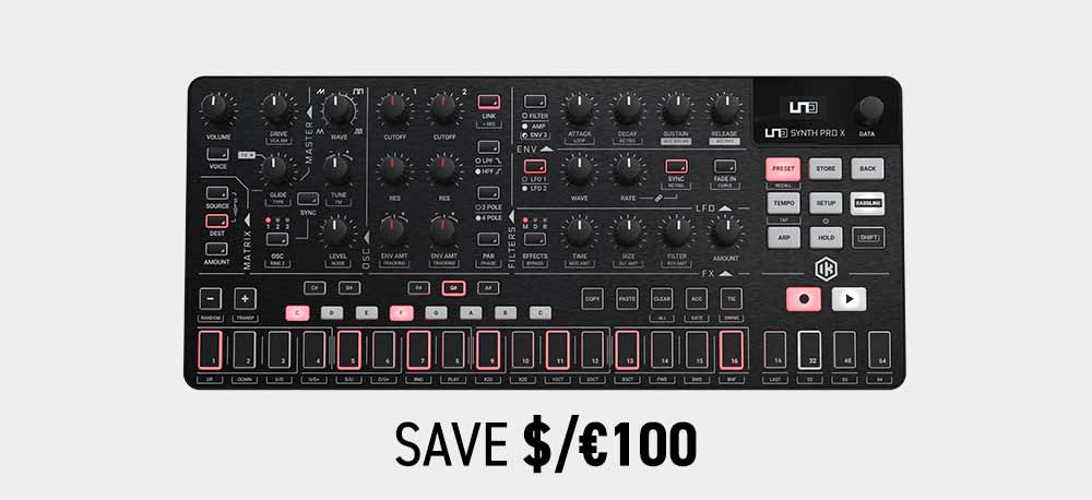 Save $/€ 100 on UNO Synth PRO X