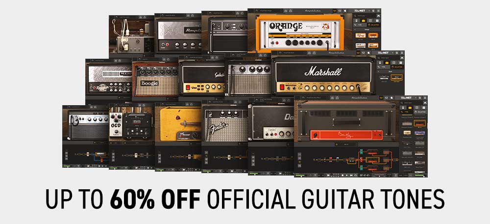 Save up to 60% on premium guitar tone