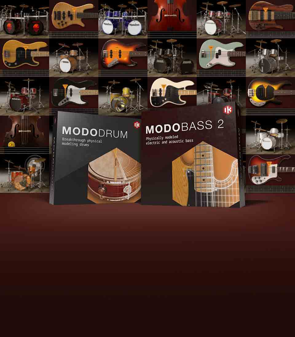 Buy one, get one free: MODO BASS, MODO DRUM and all single instruments